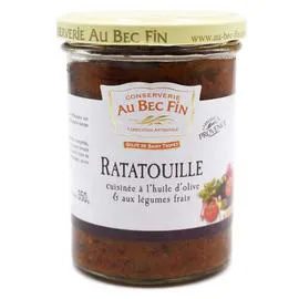 CONSERVERIE AU BEC FIN Ratatouille aux Légumes et à l'Huile d'Olive de Provence 350g