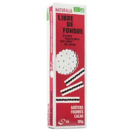 NATURALIA Goûters Fourrés Cacao Bio 185g