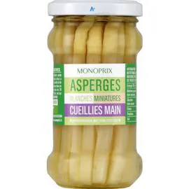 MONOPRIX Asperges blanches miniatures cueillies main 110g