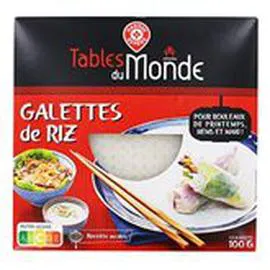 MARQUE REPÈRE, TABLES DU MONDE Galettes de riz Sachet 100g