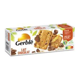 GERBLÉ Biscuits lait chocolat 230g