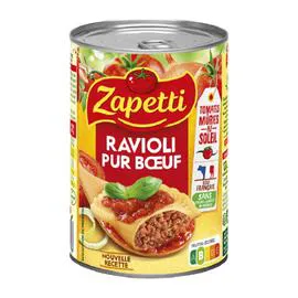 ZAPETTI Plat cuisiné ravioli pur boeuf 400g