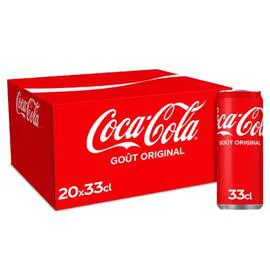 COCA-COLA Soda au cola original 20x33cl