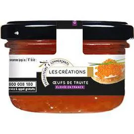 LES CRÉATIONS Oeufs de truite 80g