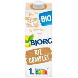 BJORG Boisson végétale riz calcium Bio 1l
