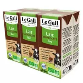 LE GALL Lait biologique demi-écrémé chocolaté 6x20cl