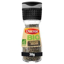 DUCROS Poivre Bio noir moulin 30g