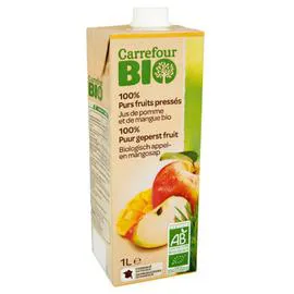 CARREFOUR BIO Jus de fruits pomme mangue 1l