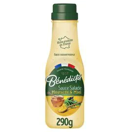 BÉNÉDICTA Sauce salades moutarde & miel 290g