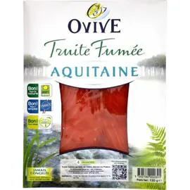 OVIVE Truite fumée Aquitaine 4 tranches 120g
