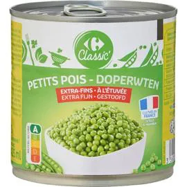 CARREFOUR CLASSIC' Petits pois extra-fins 280g