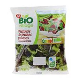 MARQUE REPÈRE, BIO VILLAGE Mélange de jeunes pousses Bio 100g