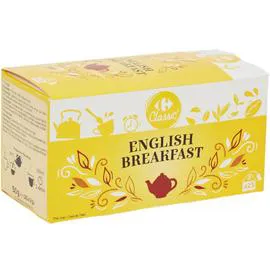 CARREFOUR CLASSIC' Thé noir English Breakfast 25x2g