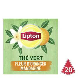 LIPTON Thé vert Fleur d'Oranger & Mandarine x20 30g