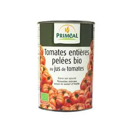 PRIMEAL Tomates Pelees Entieres 400g