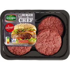 SOCOPA Steaks hachés burger 15% MG 440g