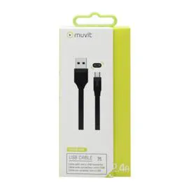 MUVIT Câble USB MUUSC0159 - Noir l'unité