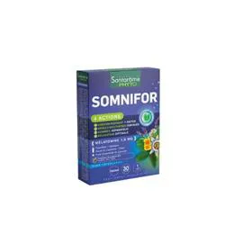 SANTAROME BIO Complément Alimentaire Sommeil 4 Actions Mélatonine Somnifor x30