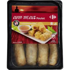 CARREFOUR Mini Nems poulet + sauce Nuoc mâm 260g