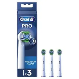ORAL-B Lot de 3 brossettes CLEAN PRO - Blanc x3