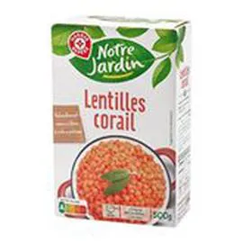  Lentilles corail Notre Jardin 500g