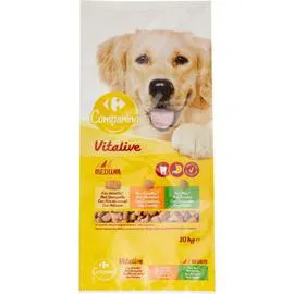 CARREFOUR COMPANINO Croquettes pour chien volaille légumes 10kg