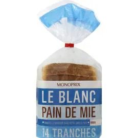 MONOPRIX Pain de mie nature spécial sandwich 550g
