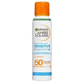 GARNIER, AMBRE SOLAIRE Protection Solaire Brume Hypoallergénique Spf50+ Sensitive Expert + 150ml