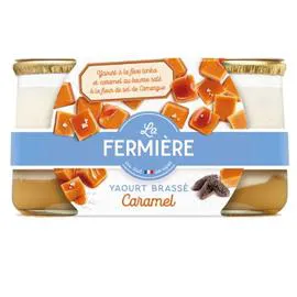 LA FERMIÈRE Yaourt brassé caramel beurre salé 2x160g