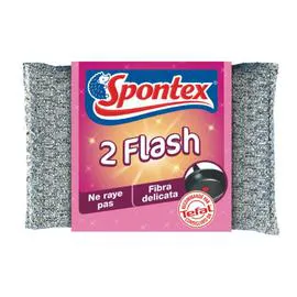 SPONTEX Eponge à récurer grattants Flash x2
