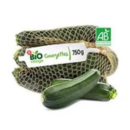 MARQUE REPÈRE, BIO VILLAGE Courgettes Bio Filet 750g