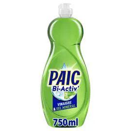 PAIC Liquide Vaisselle Vinaigre & Sel Minéral Bi-Activ' 750ml