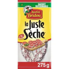 JUSTIN BRIDOU Saucisse sèche pur porc 275g