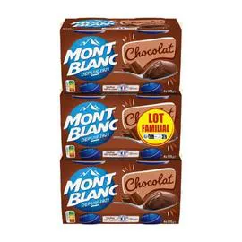MONT BLANC Crèmes dessert chocolat 12x125g