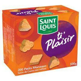 SAINT LOUIS Petits sucres roux de canne ti Plaisir 500g