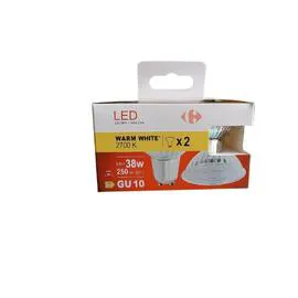 CARREFOUR Ampoule LED Spot 35W GU10 WW x2 x2
