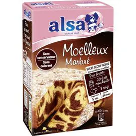 ALSA Préparation gâteau moelleux marbré 435g