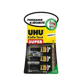UHU 3 Mini Tubes Col Gel Strong & Safe De 1Gr l'unité