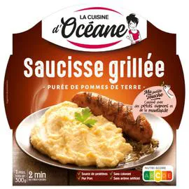LA CUISINE D'OCÉANE Plat cuisiné Saucisse grillée/purée 300g