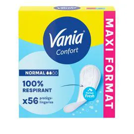 VANIA Protège-Slip Normal Respirant Confort x56