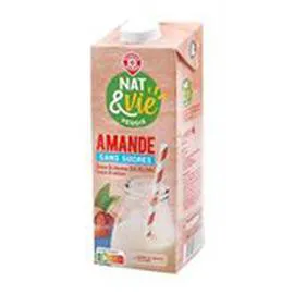 MARQUE REPÈRE, NAT & VIE Boisson amande Sans sucre 1l