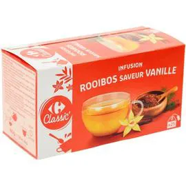 CARREFOUR CLASSIC' Infusion rooibos vanille 25x1,6g