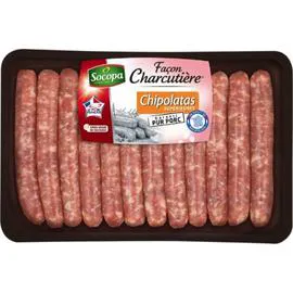 SOCOPA Chipolatas pur porc Façon Charcutière 660g