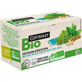 COTTERLEY BIO Infusion Digestion BIO menthe, mauve réglisse, anis 20x1,5g