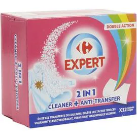 CARREFOUR EXPERT Lingette Anti-Décoloration & Détachant x12 