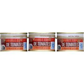 MONOPRIX Double concentré de tomates 210g