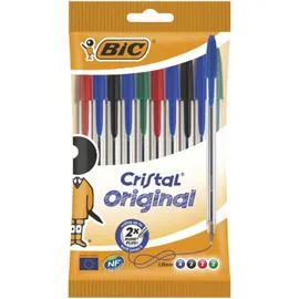 BIC Stylo bille Cristal 4 couleurs différentes0 x10