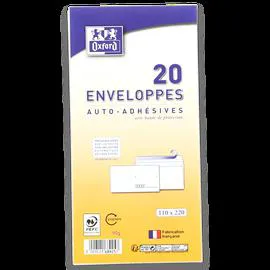 OXFORD Enveloppes auto-adhesives -x20 x20