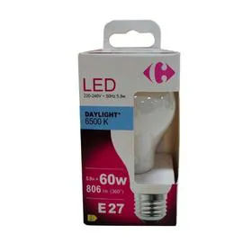 CARREFOUR Ampoule LED Fil standard - 60W - E27 l'unité