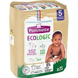 POMMETTE Couches Ecologic taille 5 : 11-25 kg x25